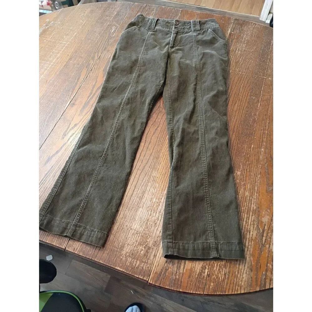 Size 8 Khakis International Design Cotton Double Button Corduroy Pants Trousers